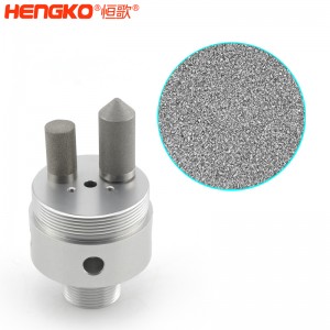 316不銹鋼樣氣過濾器耐高壓高強(qiáng)度易清洗，用于污水管道氣體檢測分析高溫氣體取樣探頭過濾器