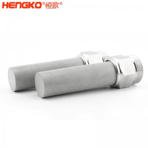 恒歌定制316L不銹鋼燒結(jié)空氣過濾器,孔隙均勻過濾精準濾芯