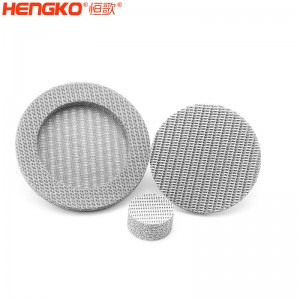 濾芯廠家不銹鋼316燒結(jié)網(wǎng)過濾片呼吸金屬孔隙均勻透氣，水處理過濾用