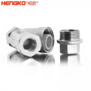 恒歌定制316L粉末燒結(jié)不銹鋼Y型過濾器耐腐蝕易清洗，用于化工行業(yè)