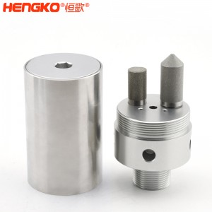 316不銹鋼樣氣過濾器耐高壓高強(qiáng)度易清洗，用于污水管道氣體檢測分析高溫氣體取樣探頭過濾器