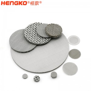 出廠價供應(yīng)快流速微米多孔燒結(jié)不銹鋼絲網(wǎng)粉末過濾片盤用于污水過濾